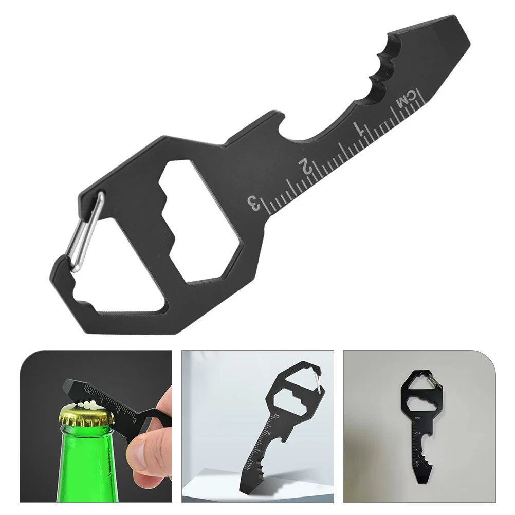 Key Holder Multi Tool Card Multifunction Bottle Opener Cool Keychains Steel Survival Tools