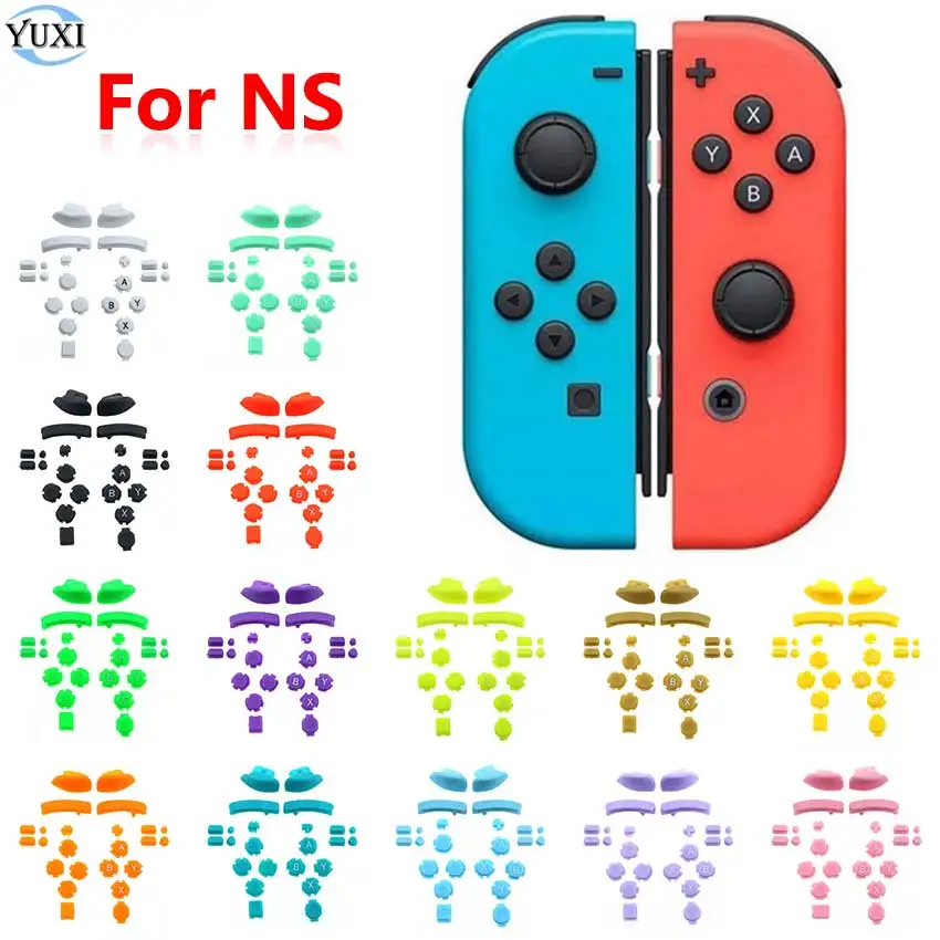 

YuXi 1 Set For Switch Joy-Con Controller ZL ZR L R Trigger Buttons ABXY SL SR Direction Key Home Button For NS Joycon