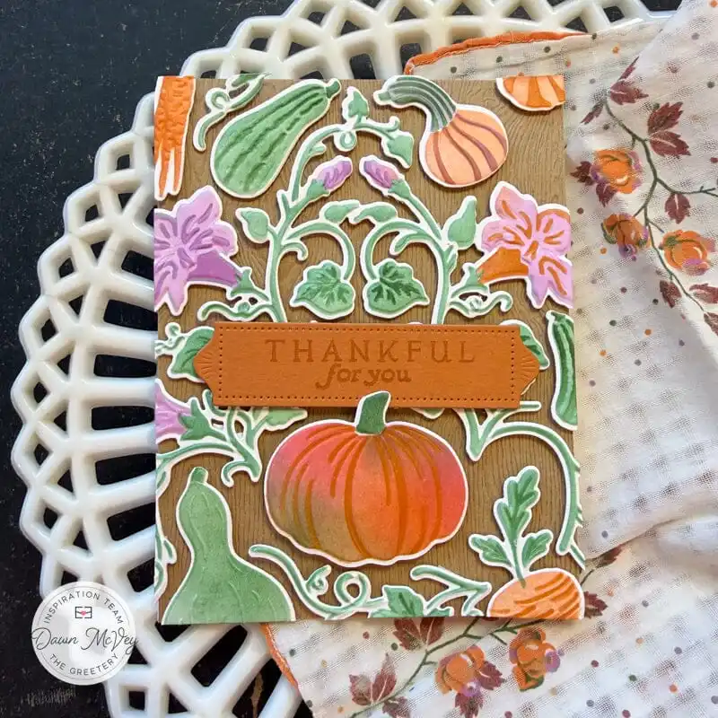 Autumn Botanicals Sentiments Stamp the GREETERY Metal Cutting Dies and Silicone Stamps Stencil DIY Scrapbooking Paper Handmade 6