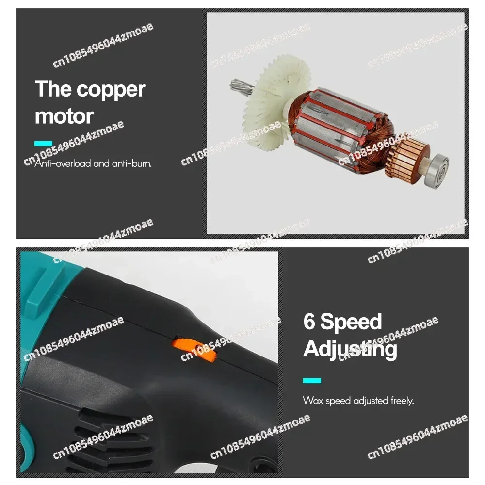 

Electric Buffer Polisher 7 Inch for Polishing Sanding Waxing 3600RPM D-Type Handles Waxer Buffer Machine Car Polishing Machine