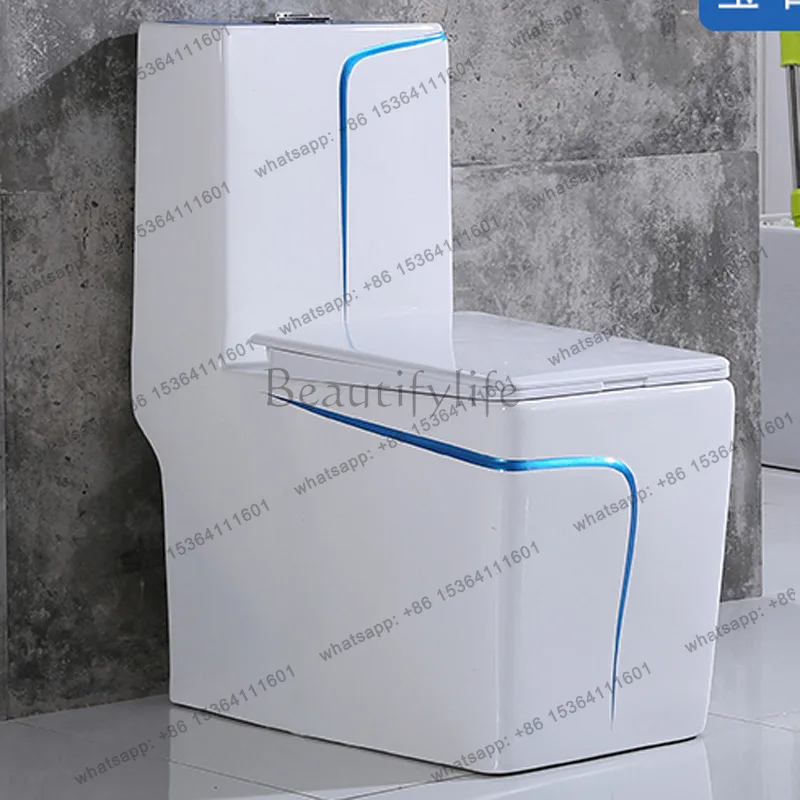 Color toilet Personalized toilet Water-saving   One-piece toilet