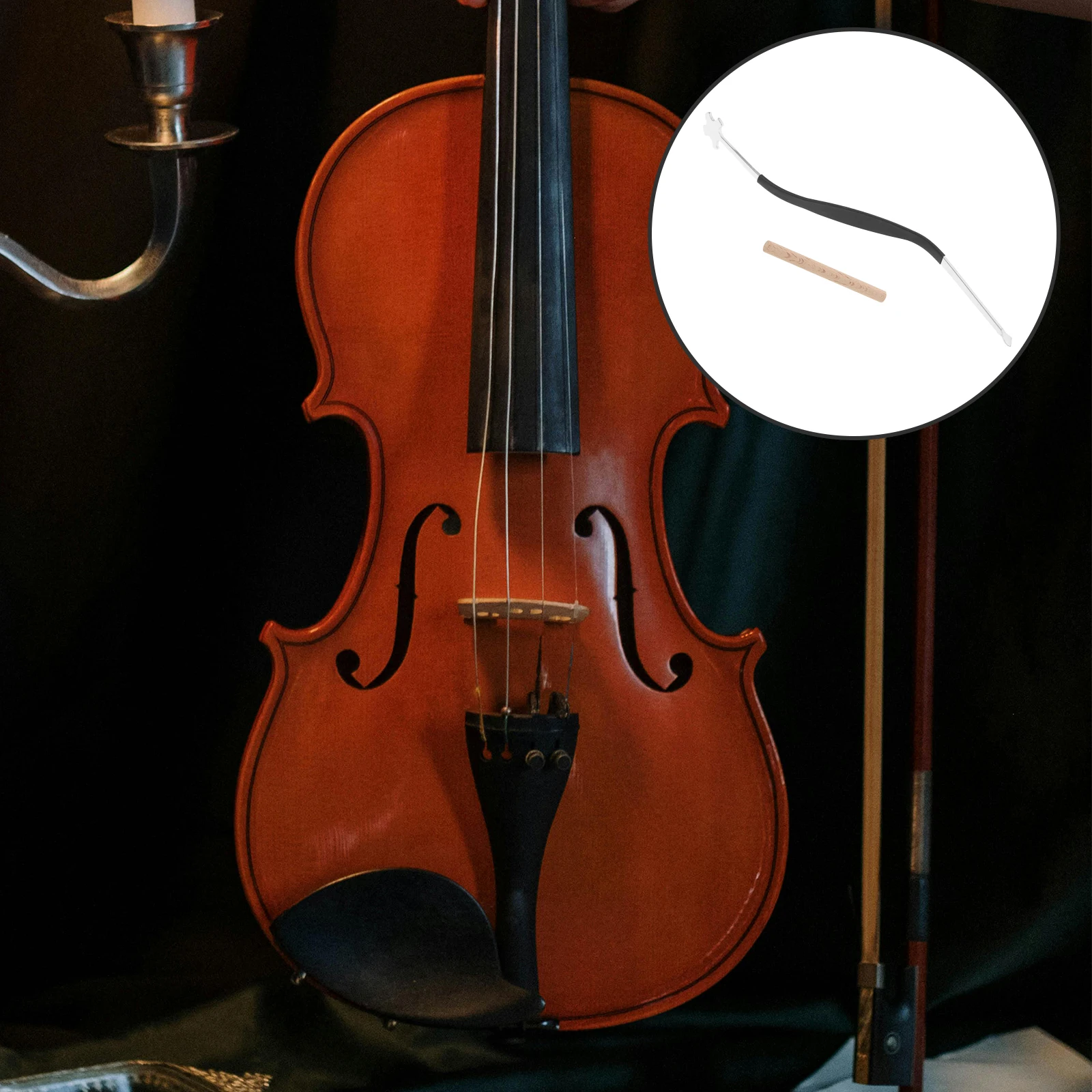 

2pcs Violin Sound Post Tool Set Durable Ergonomic Design For Easy Installation Adjustment In Violins Cellos Complete Kit Luthier