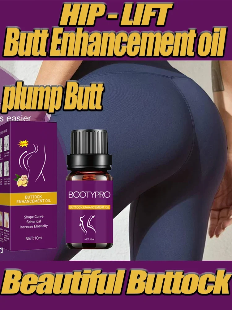 Firm and Tone with Natural Massage Oil for Larger Buttocks Growth, Butt Enhancer for Sexy Curves