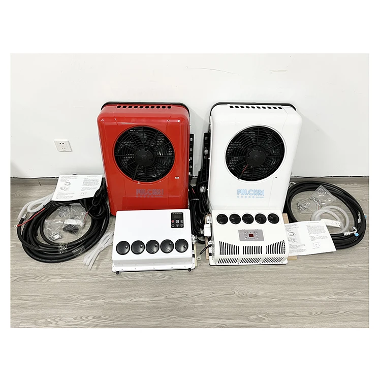 

Newest design high quality 24V split parking cooler car 12V air conditioner for truck OEM customer's LOGO