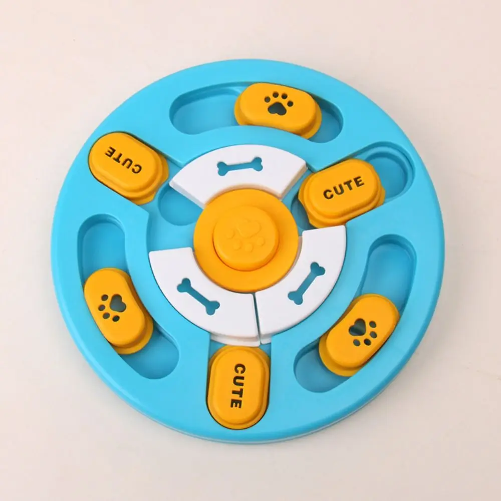 IQ Training Anti Choking Dog Puzzle Toy Interactive Durable Pet Feeding Toy with Sound Rotating Puzzle Feeder Pet Food Dispenser