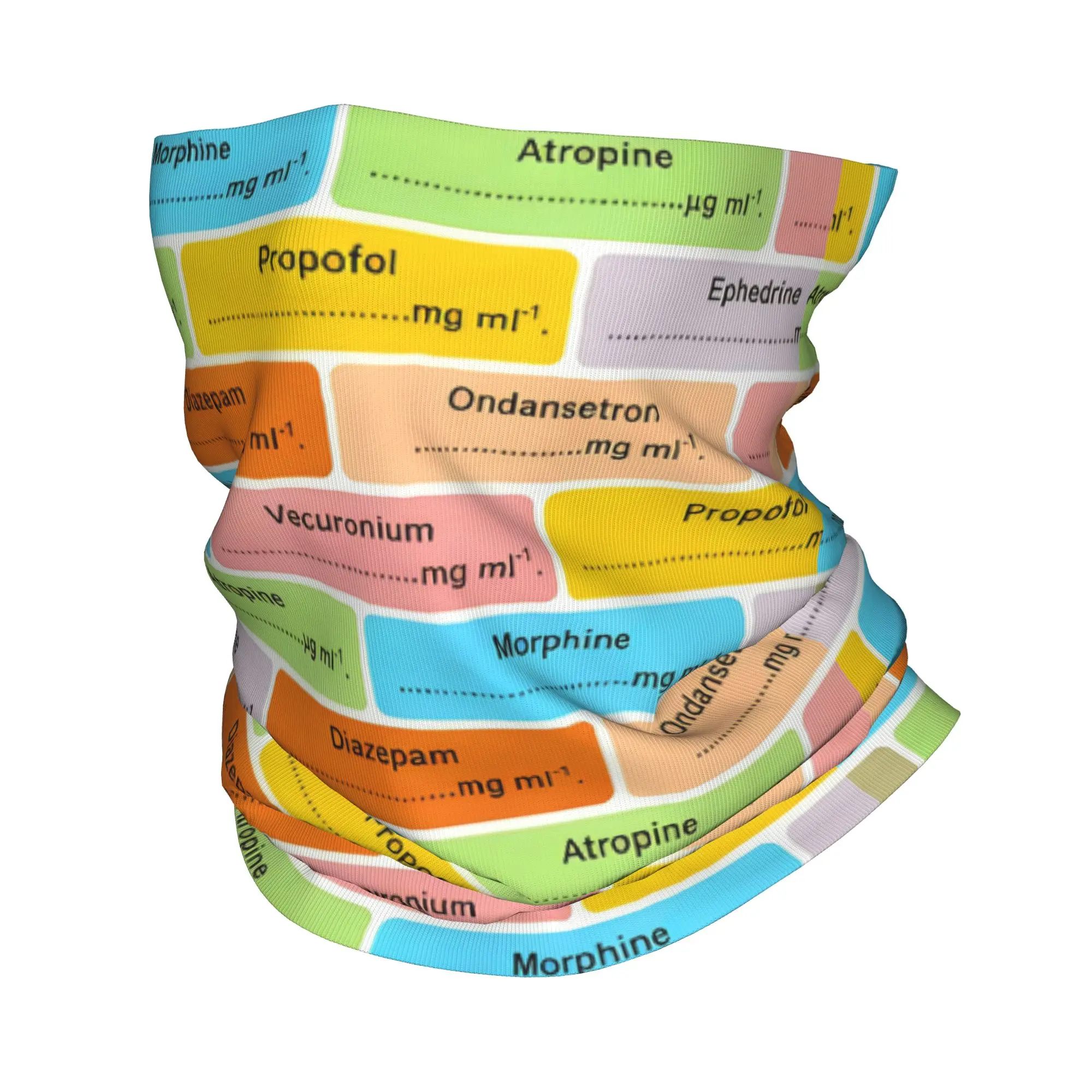 

Медицинская зимняя повязка на голову и шею для мужчин и женщин, для катания на лыжах и велосипедах, шарф-труба, бандана-гайтер для анестезиологов и медработников