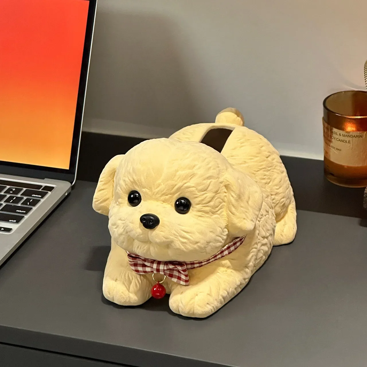 Ceramic Tissue Box Cute Cartoon Dog Creative Living Room Coffee Table Home Decoration Modern Living Room Desktop Decoration 5