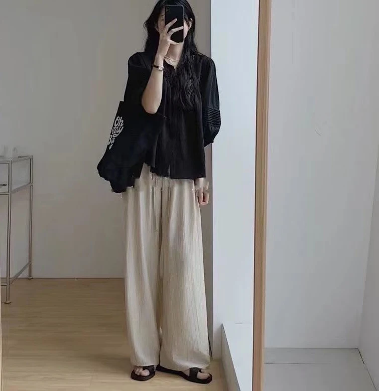 

plus Size 300 Pou Korean Sle irt And Wide Leg Pants Two Piece Set for plus Size Women Faionable And Ele