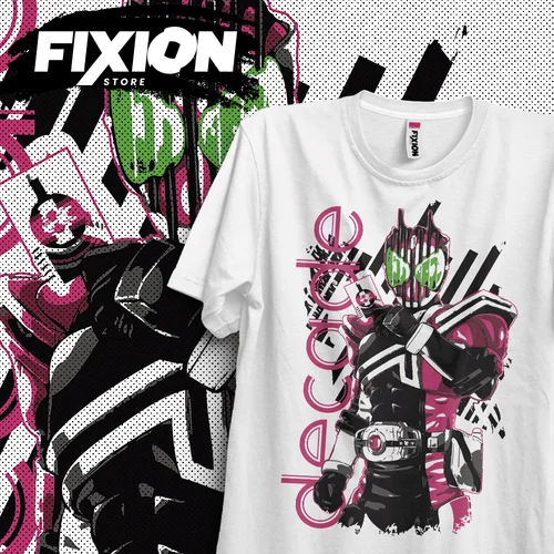 Camiseta de Kamen Rider-Década de Anime, regalo de Manga para amantes del Anime, todas las tallas, algodón