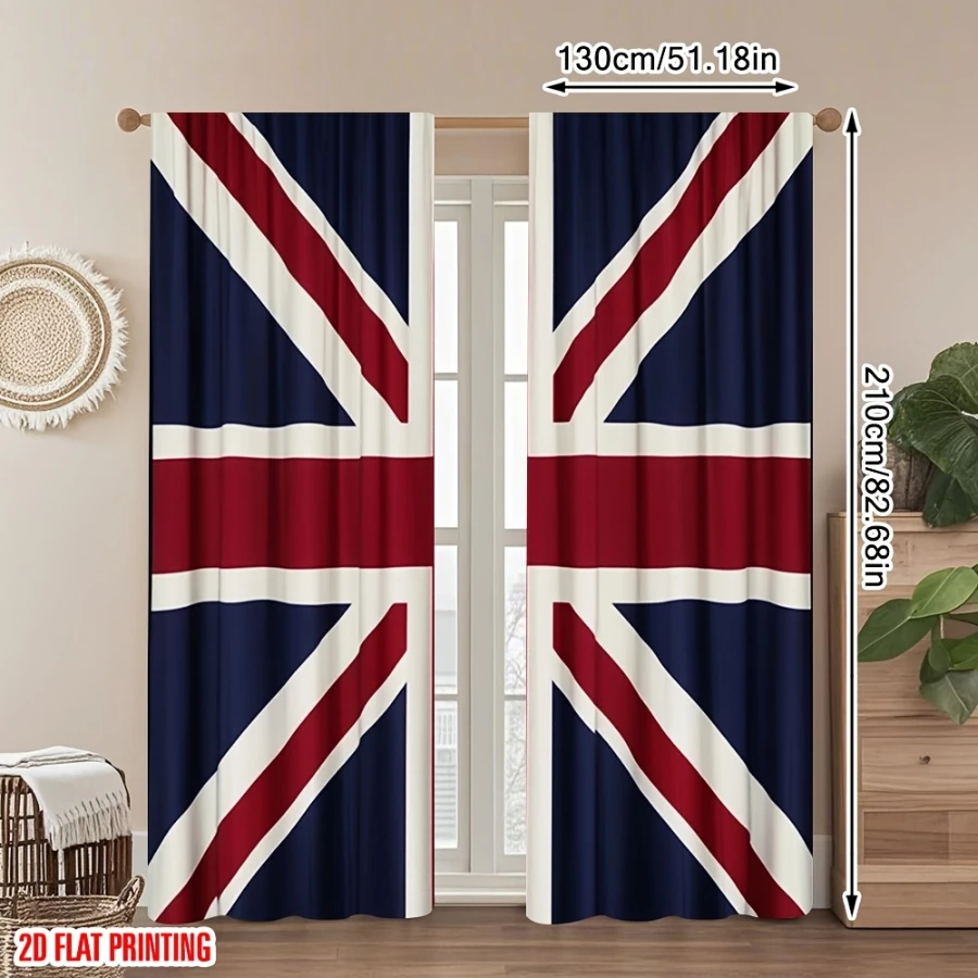 Home Office British - Цифровые печатные шторы с дизайном британского