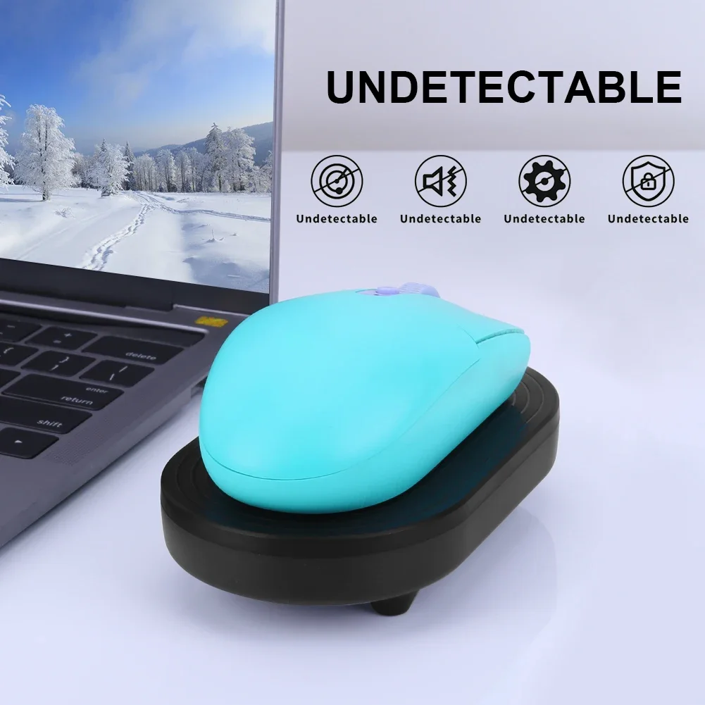 محرك الماوس Jiggler غير القابل للاكتشاف، جهاز محاكاة اهتزاز الحركة التلقائية الافتراضية مع مفتاح تشغيل/إيقاف لإيقاظ الكمبيوتر