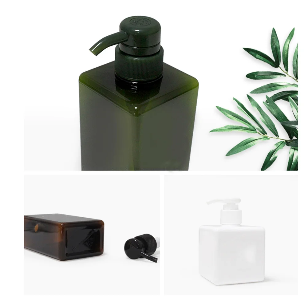 2 قطعة زجاجة توزيع الغسول إعادة الملء 450 مللي سعة كبيرة زجاجة مضخة بلاستيكية لمكيف الشامبو الصابون السائل فندق المنزل