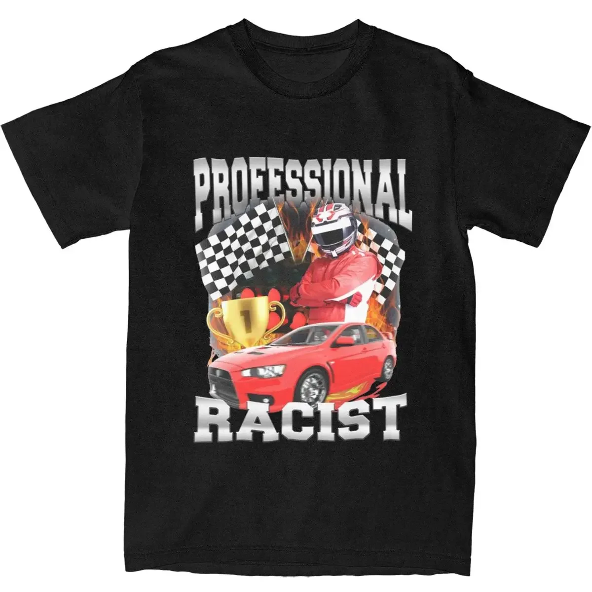 Merchandise Funny Racing Meme  T-shirt Clothes Fun Tee Shirt Printed Men Women's F1 Professional Racer T Shirts