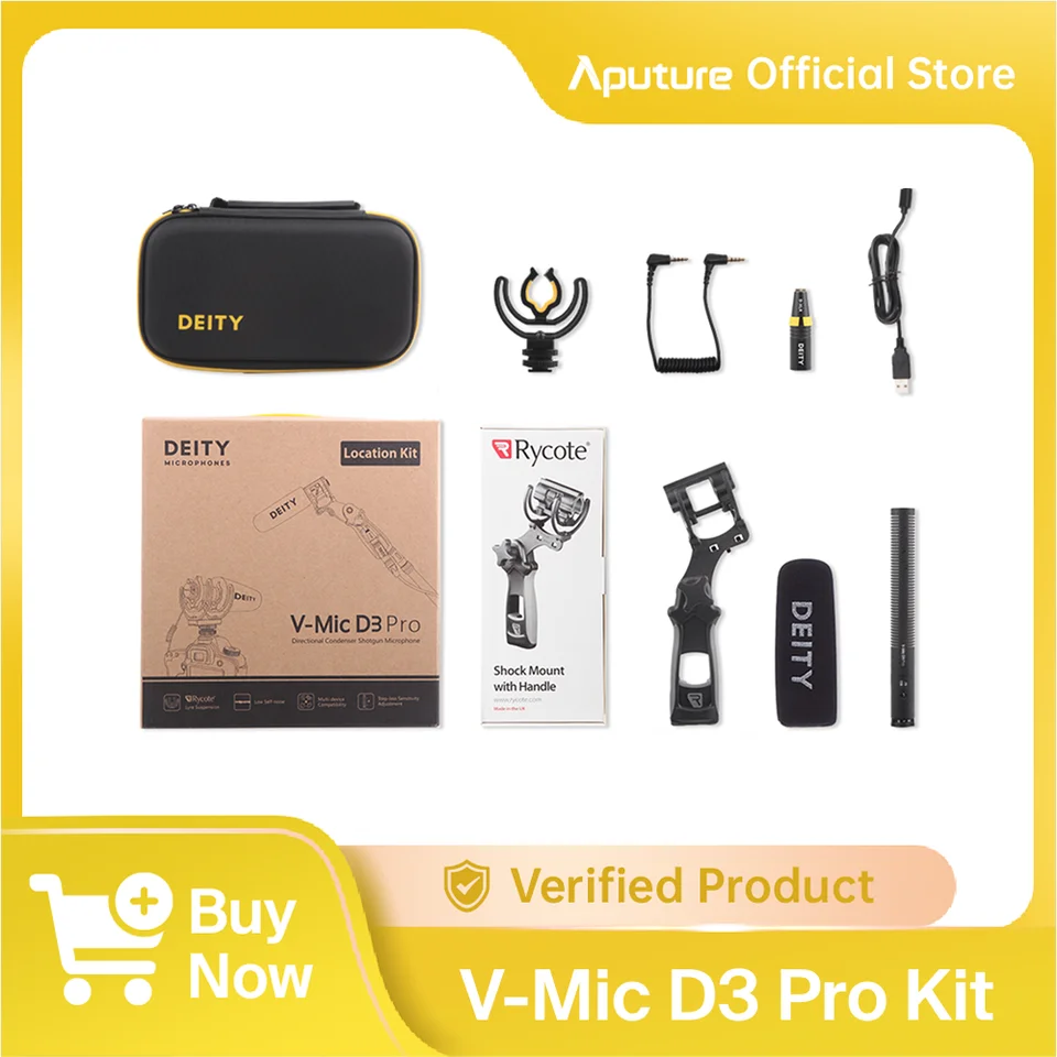 Deity V-Mic D3 Pro ショットガンマイク 50時間駆動