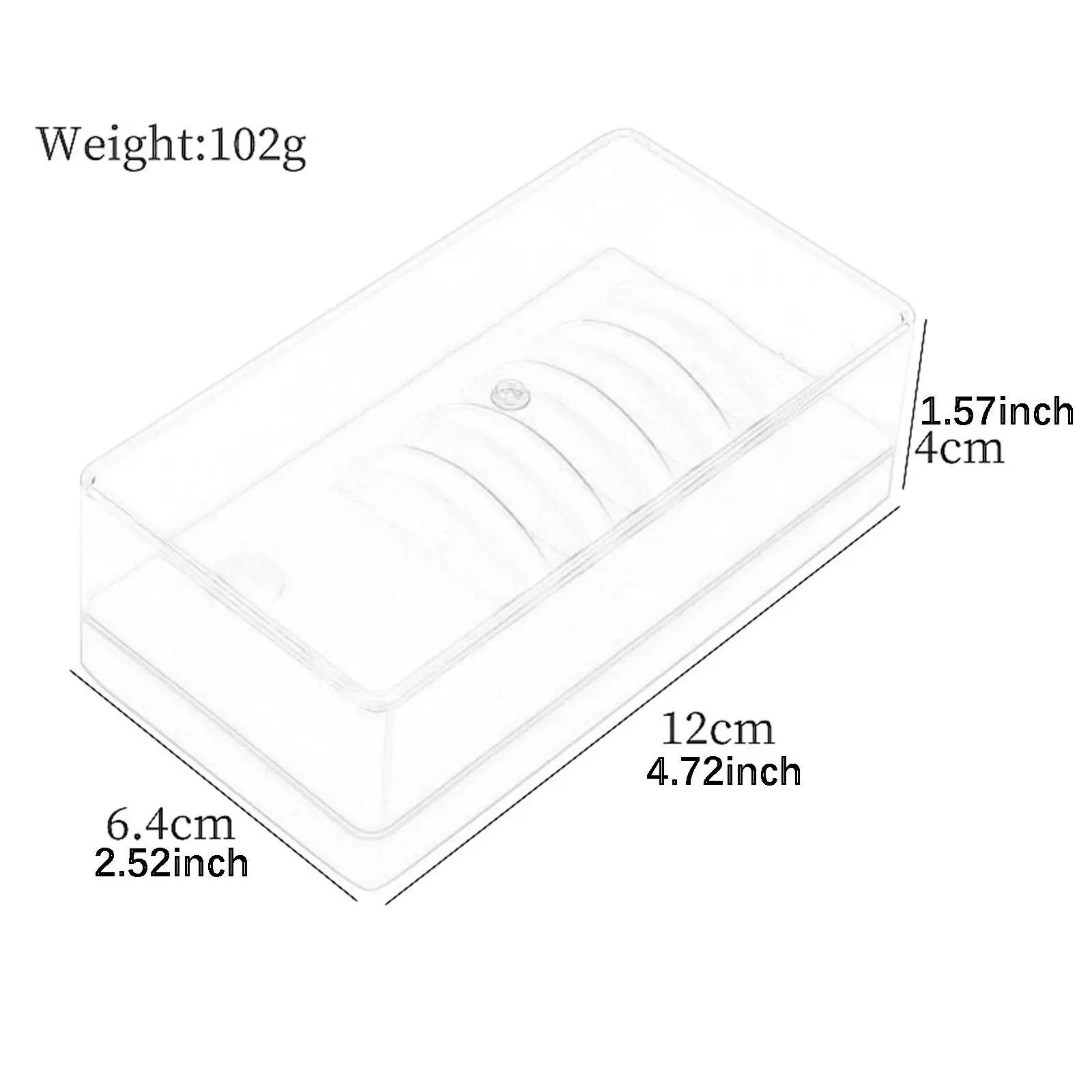 Wimperntransplantationspalette aus Acryl mit Abdeckung, Aufbewahrung für Wimpernverlängerungen, robust, professioneller Wimpernfliesenhalter für