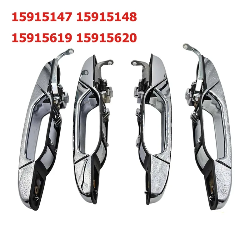 

1Set Front Rear Left Right Exterior Door Handle For Chevrolet GMC Cadillac 2007-2013 15915619 15915148 15915620 15915147