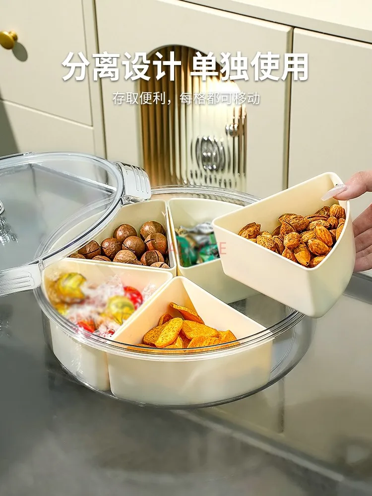 

High end fruit tray, new divided dried fruit storage box, nut snacks, candy placement tray