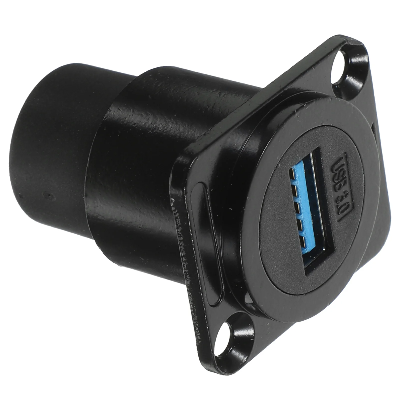 USB Panel Socket Pass Through Bulkhead Adapter Waterproof Cable Data Extension 30 Mount Coupler image 2