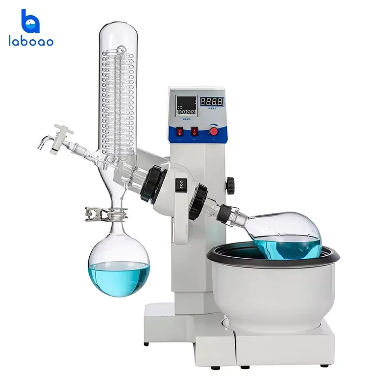 for  1L Rotary Vacuum Evaporator Laboratory Pilot Plant Stainless Steel High Borosilicate Glass Motor Operated