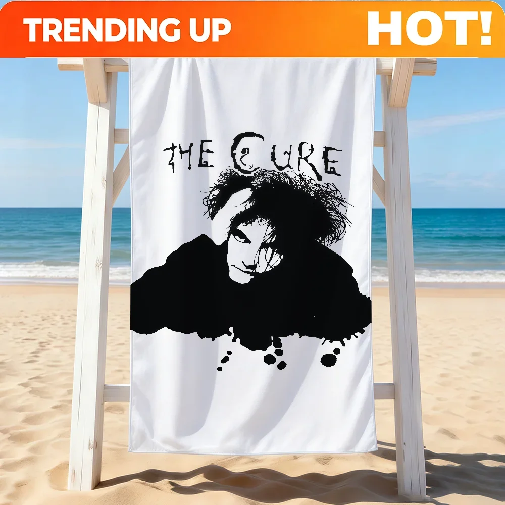 Custom Rock Band T-The C-Cure Towel Drying Bath Towel Applicable To Light Swimming Camping Yoga Beach Out