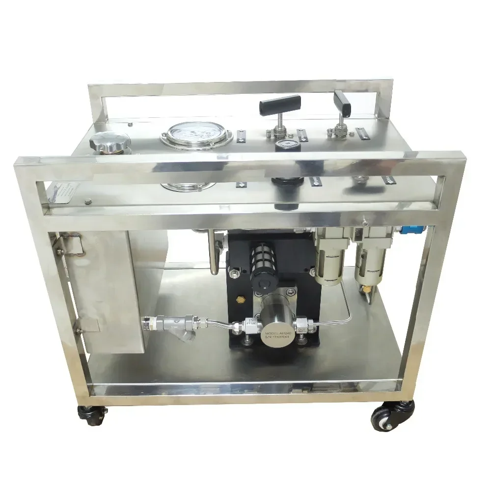 

WS-AH40 20- 30MPA Portable small air hydraulic pressure test station for hydrostatic testing