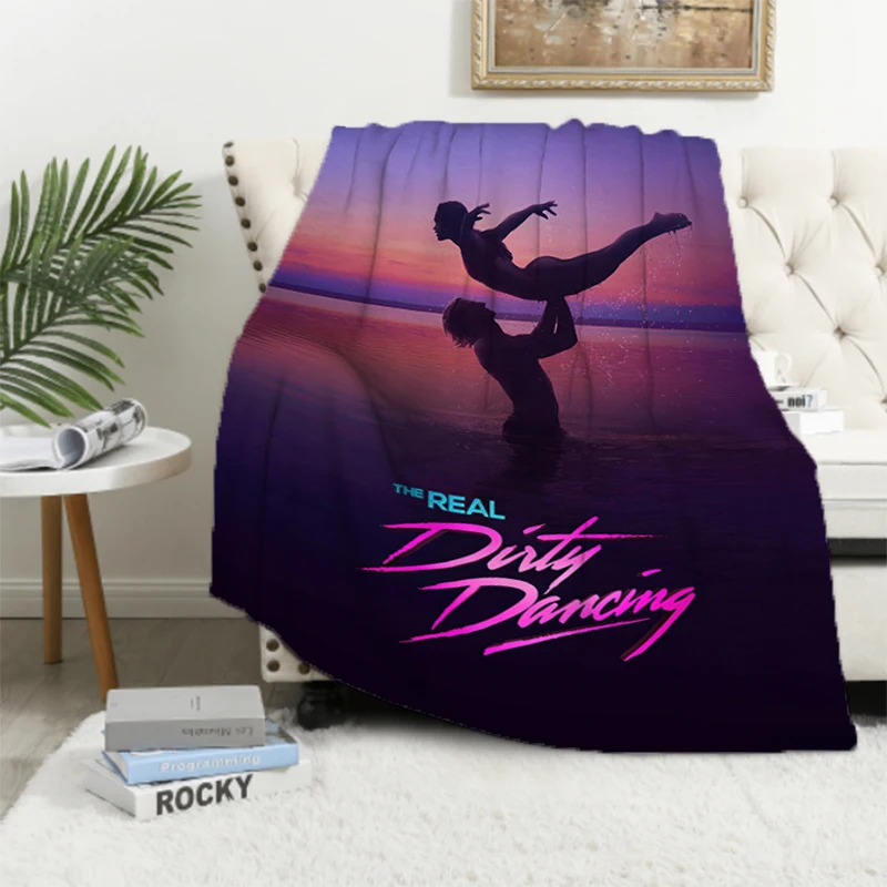 

Dirty Dancing Bed Blankets & Throws Baby Blanket Sofa Winter Furry Throw Fluffy Soft Fleece Beds Custom Nap Anime Flannel Home