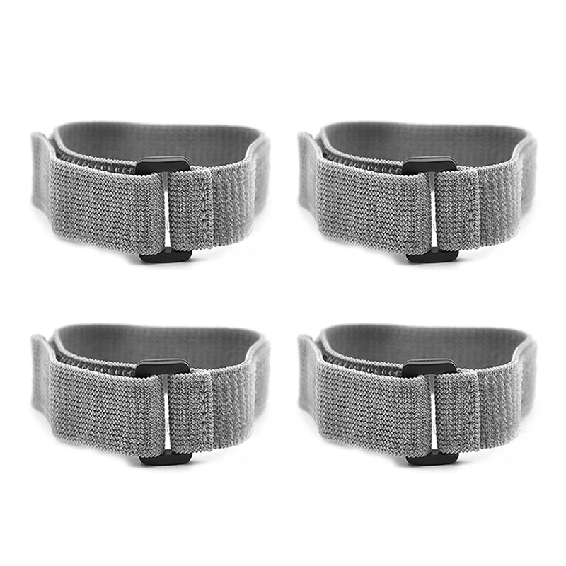 Hot 4 Pcs Gray Elastic Strap With Buckle For Model Aircraft, Drone Accessories 1X12.5Inch (25Mmx320mm)