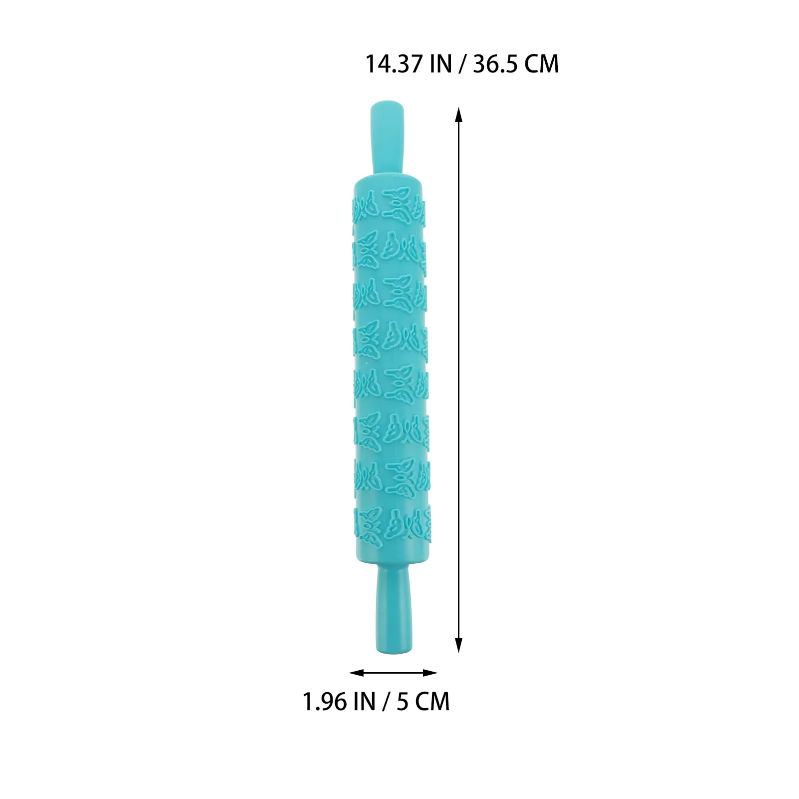 

4 Pcs Embossed Rolling Pin DIY Printed Plastic Cookie Dough Tool Baking Roller Pins for Pastry Pizza Noodle Crafts