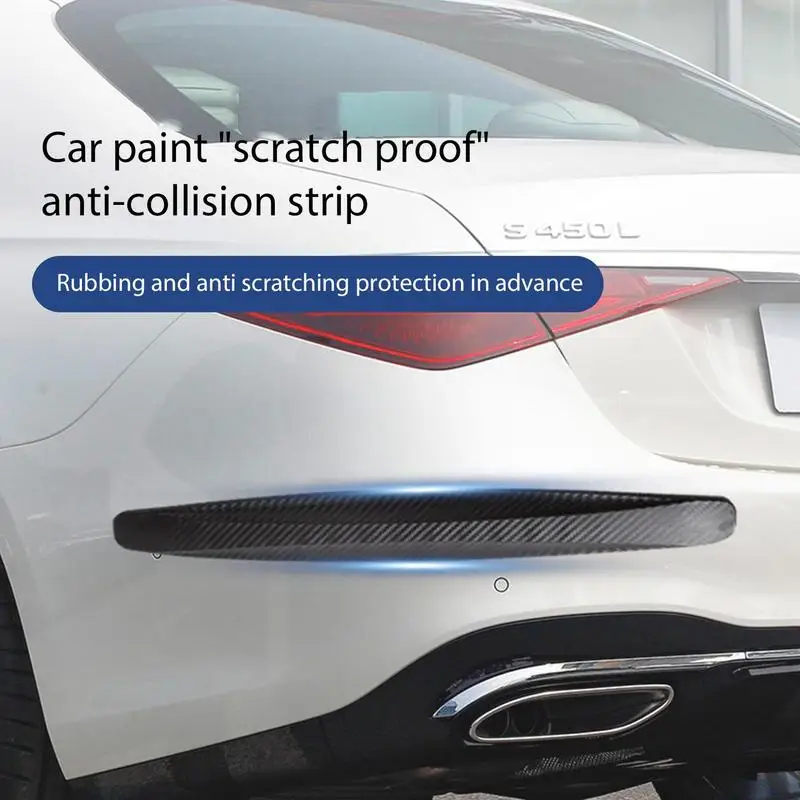 Bumper Protector For Cars 2Pcs Waterproof Car Bumper Strip Protector Front Bumper Guard With Strong Double-Sided Adhesive