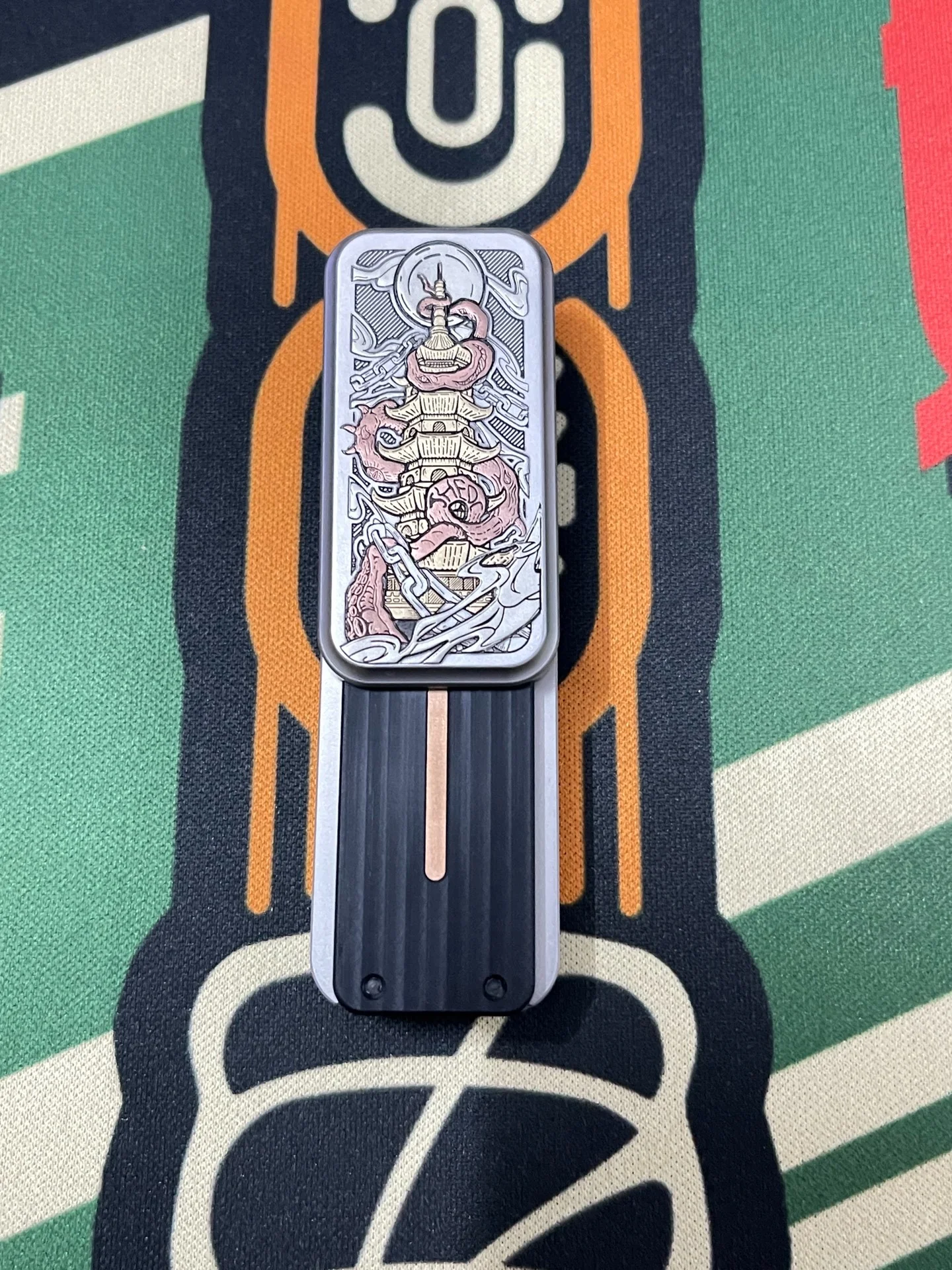 Used Edc JH EDC Double-sided Push Card Decompression Toy