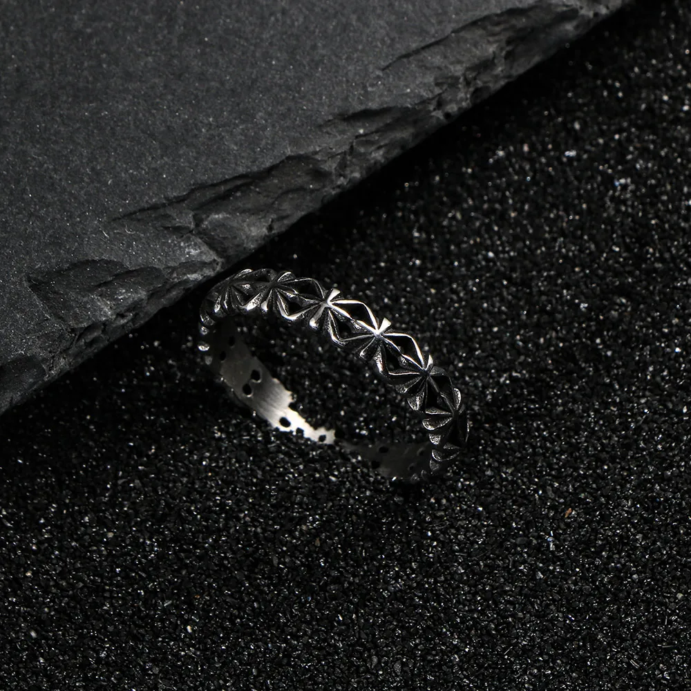 1Pcs European and American Retro Fashion Rice-Flake Magic Ring Trendy Unisex Personalized Finger Ring Accessory