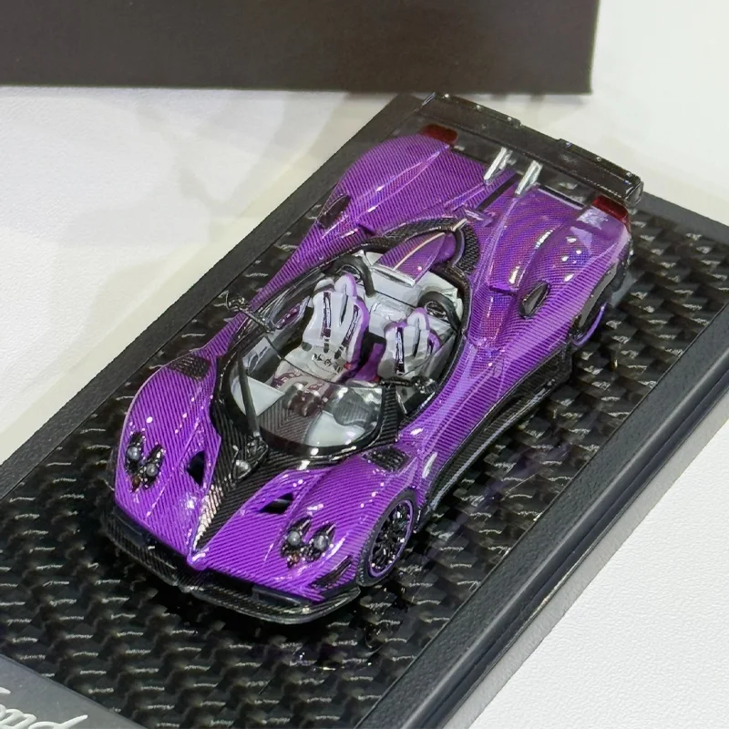 LCD 1/64 Pagani Zonda HP Barchetta carbone violet alliage voiture jouet moulage sous pression métal modèle série garçon cadeau de noël