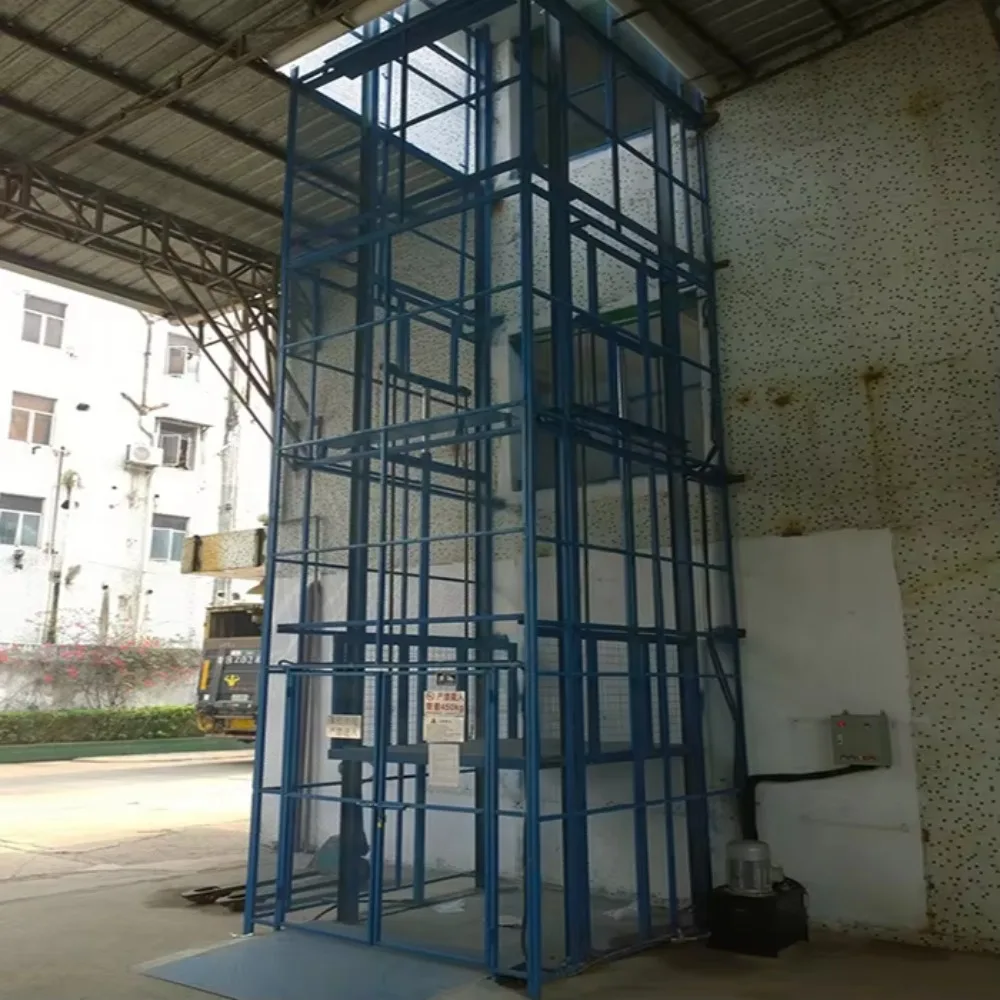 Deposit Price Simple Wall-mounted Chain Hydraulic Lifting Platform for Factories and Warehouses Fixed Hydraulic Freight Elevator