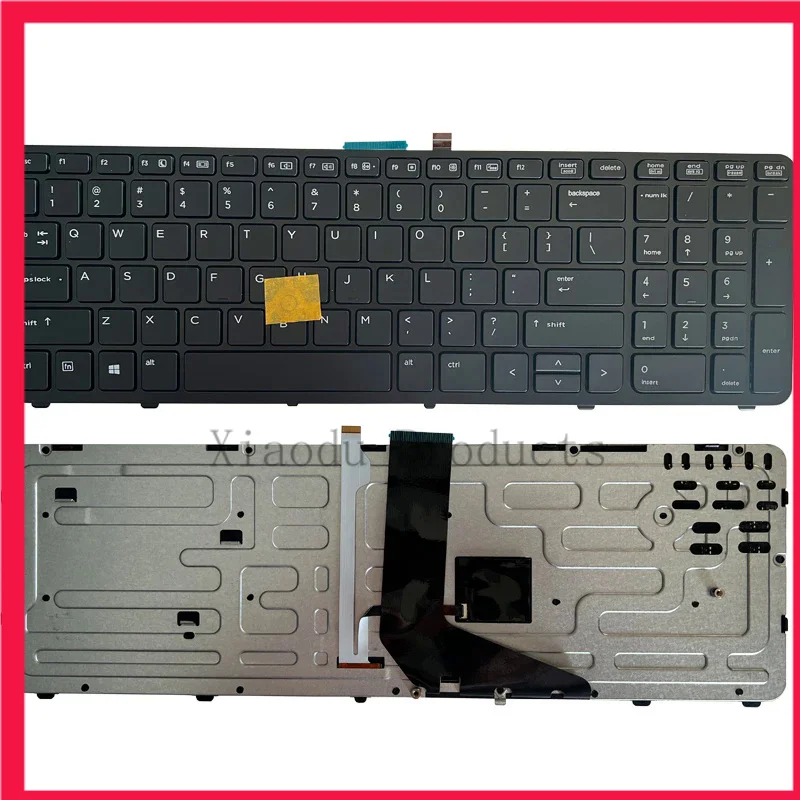 100%NEW US laptop keyboard FOR HP for ZBOOK 15 17 G1 G2 PK130TK1A00 SK7123BL with backlight/Pointer 733688-001