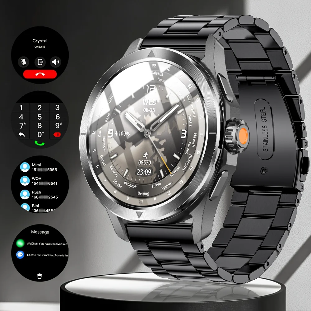 

S4 Ultra GPS Track Sport Smart Watch Men AMOLED HD Screen Bluetooth Call NFC Heart Rate Waterproof SmartWatch For XIAOMI 2025