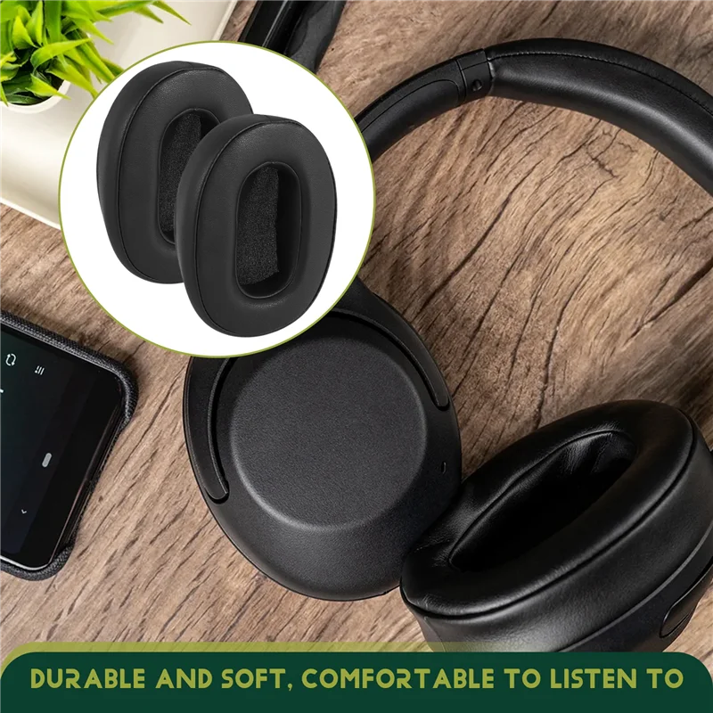 

Сменные амбушюры для наушников Sony WH-XB900N, кожаные амбушюры для гарнитуры, запасные части для амбушюр (черный)