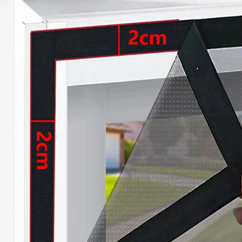 

Black mesh, self-adhesive mosquito net, curtain and window insect screen, suitable for protecting doors, windows and screens....