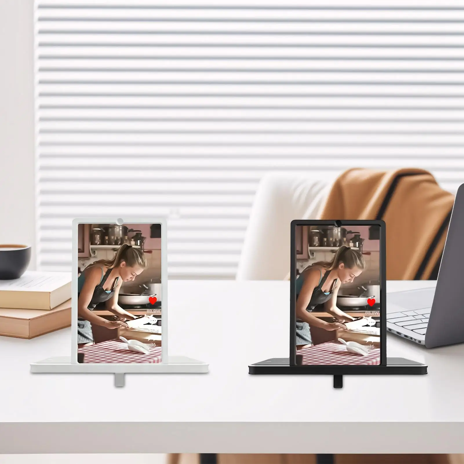 

Экран лупы для смартфона, 8-дюймовая HD-складная лупа, расширитель экрана с регулируемым углом для чтения сотового телефона смартфона