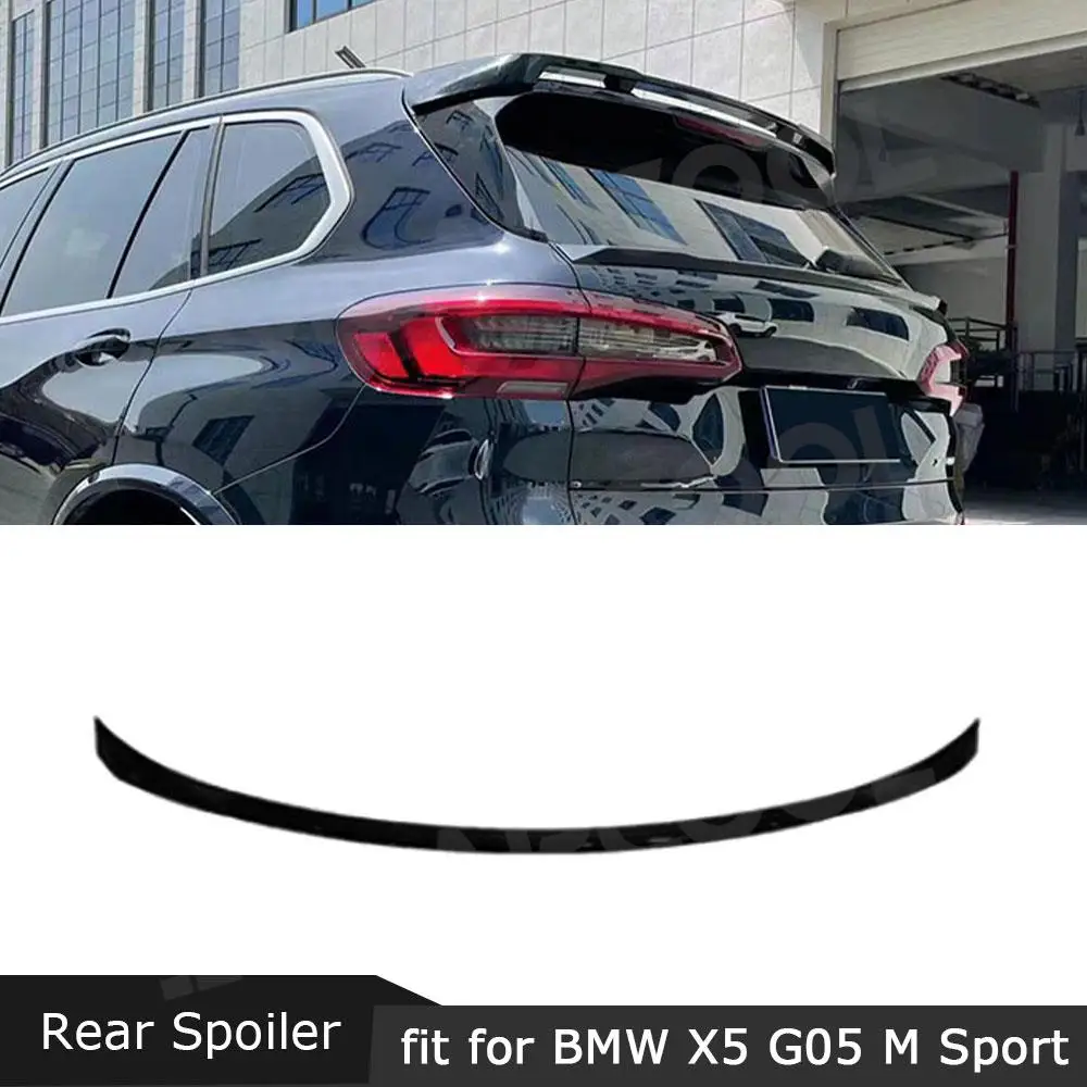 

JMCARCOOL Carbon fiber Car Rear Trunk Boot Spoiler Wings For BMW X5 G05 2019+ Rear Lip Spoiler Accessories Car Styling ABS