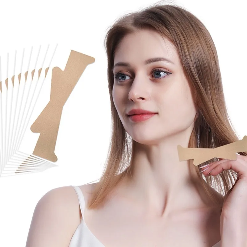 10/20/30 Uds. Parches Adhesivos Transpirables e Impermeables para Lifting de Cuello y Rostro, Antiarrugas, para Mentón, Cuidado de la Piel, Cinta Adhesiva Invisible