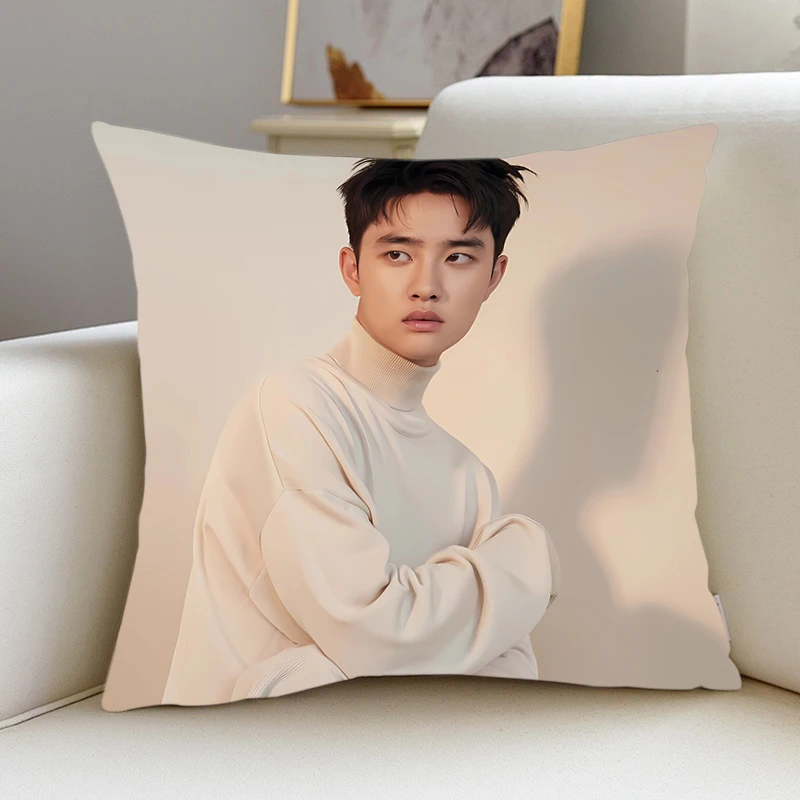 Pillow Cover D.O. Doh Kyungsoo exo room bedroomo office coffee shop Dakimakura Throw Pillows iving room Pillowcase Home Decor