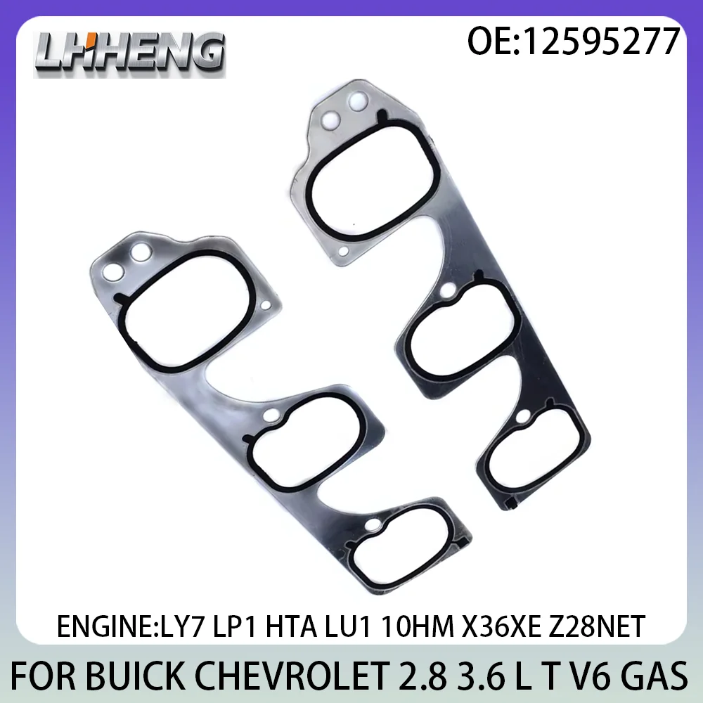 

Engine Intake Manifold Gasket For BUICK ALLURE ENCLAVE LA RENDEZVOUZ CHEVROLET CAPRICE 3.6 L T V6 GAS 12595277 04-14 2.8L 3.6L