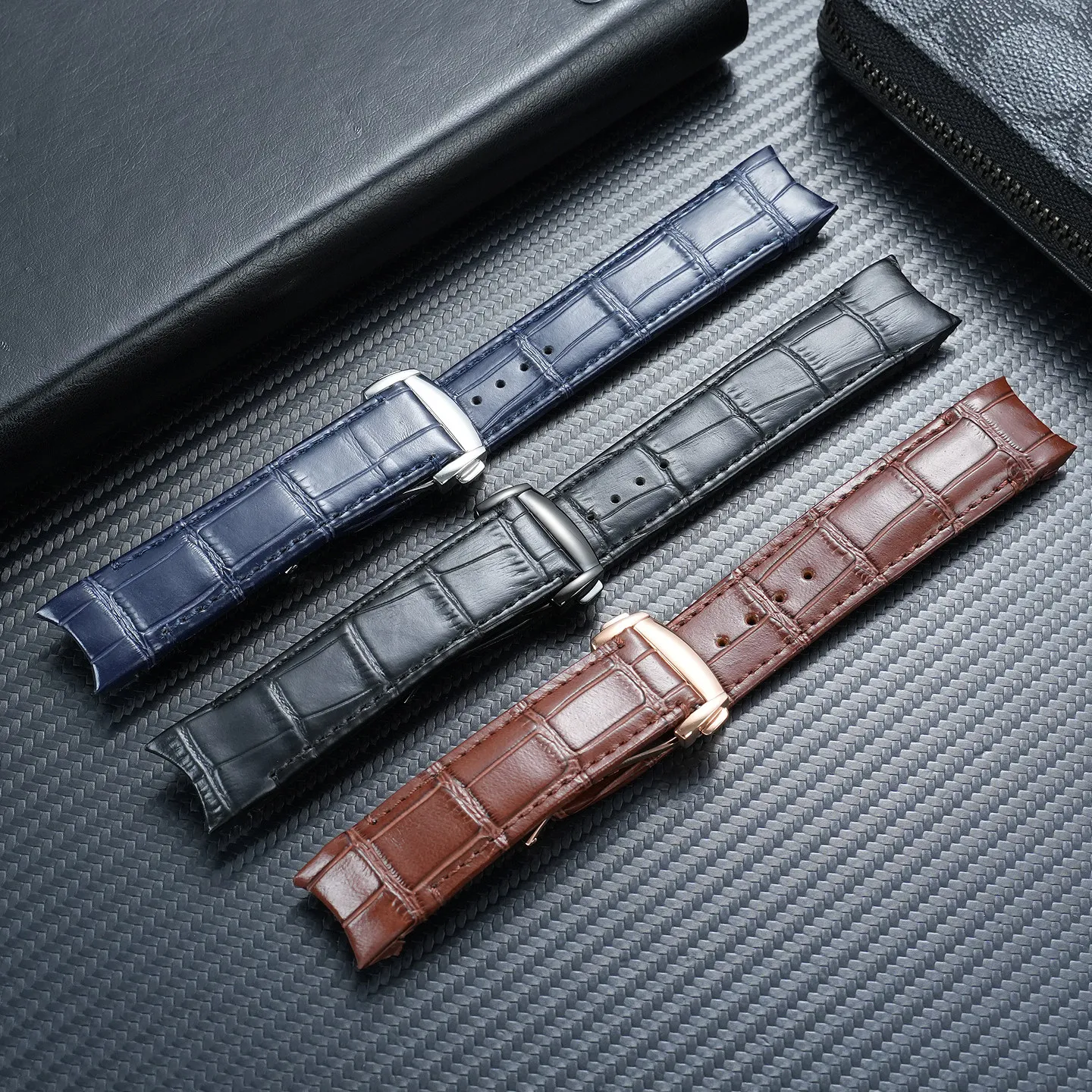 Special Arc Leather Strap for Seiko ASTRON Series SSE105J1 SSH001J1 SSH006J1