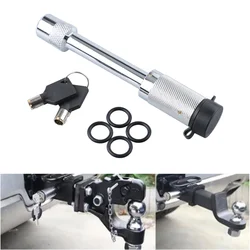 Trailer Hitch Lock Anti-Theft Tow Hitchwith Waterproof Cap and 2 Keys Convenient Hitch Trailer Hook Lock