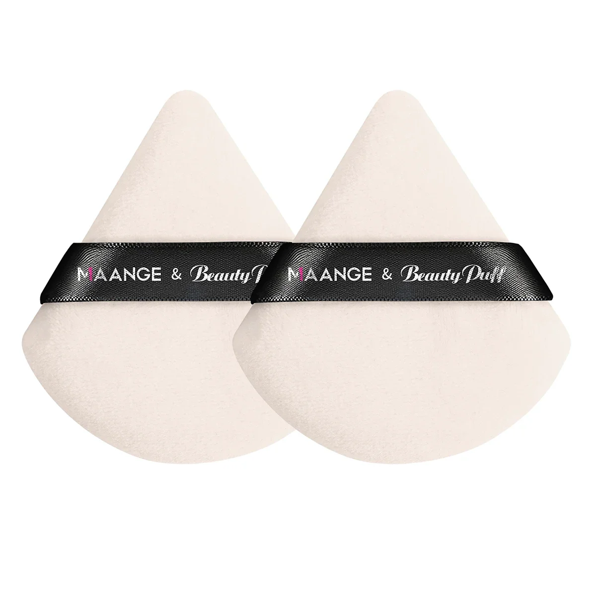 Maange 3 pçs pincéis de maquiagem + 2 pçs triângulo pó puff conjunto corretivo sombra de olho pincel de maquiagem mistura ferramentas de beleza cosmética