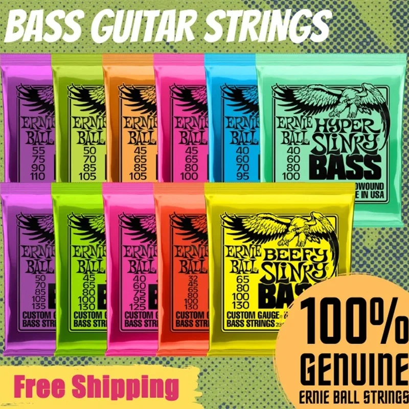 Ernie Ball Electric Guitar Strings 2215/2220 /2221 /2222/ 2223 /2225/2626/2627 Super Play Real Heavy Metal Rock Guitar Accessory