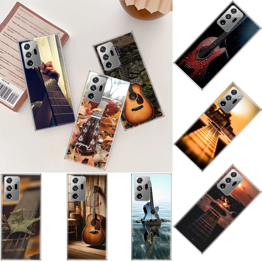 Guitar Collection Phone Case For Samsung Galaxy S20 S23 FE S21 S10 Plus S24 S22 Ultra Coque S10E S9 S8 S7 Edge Cover Capa Patter