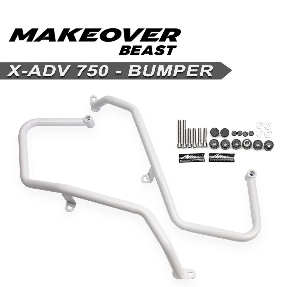Für X-ADV 750 2025 2026 Motorrad Anti Kollision Bar Rahmen Schutz Stoßstange Schutz 304 Edelstahl Weiß XADV 750