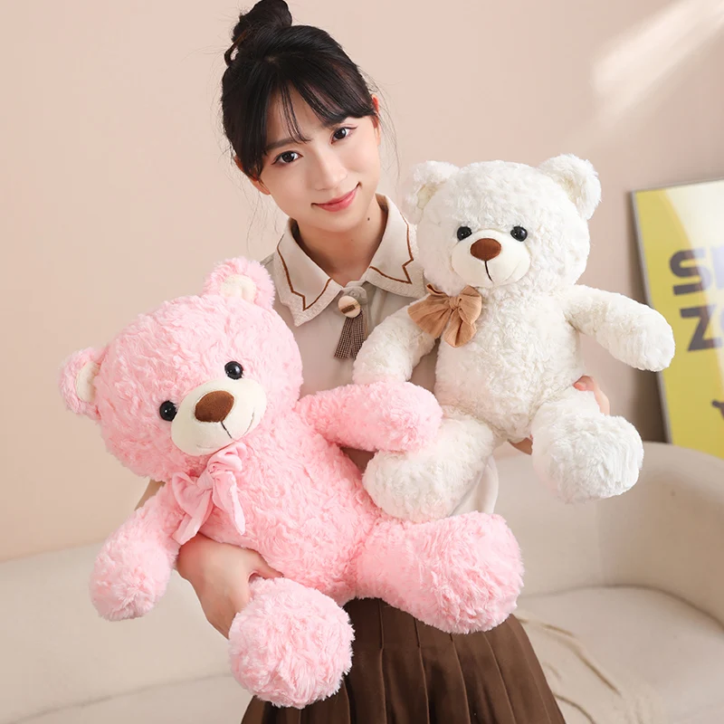 Soft Bear Plush Toys Bear Super Cute Huggable Pillow Stuffed Cartoon Animal Cushion Children Birthday Gift