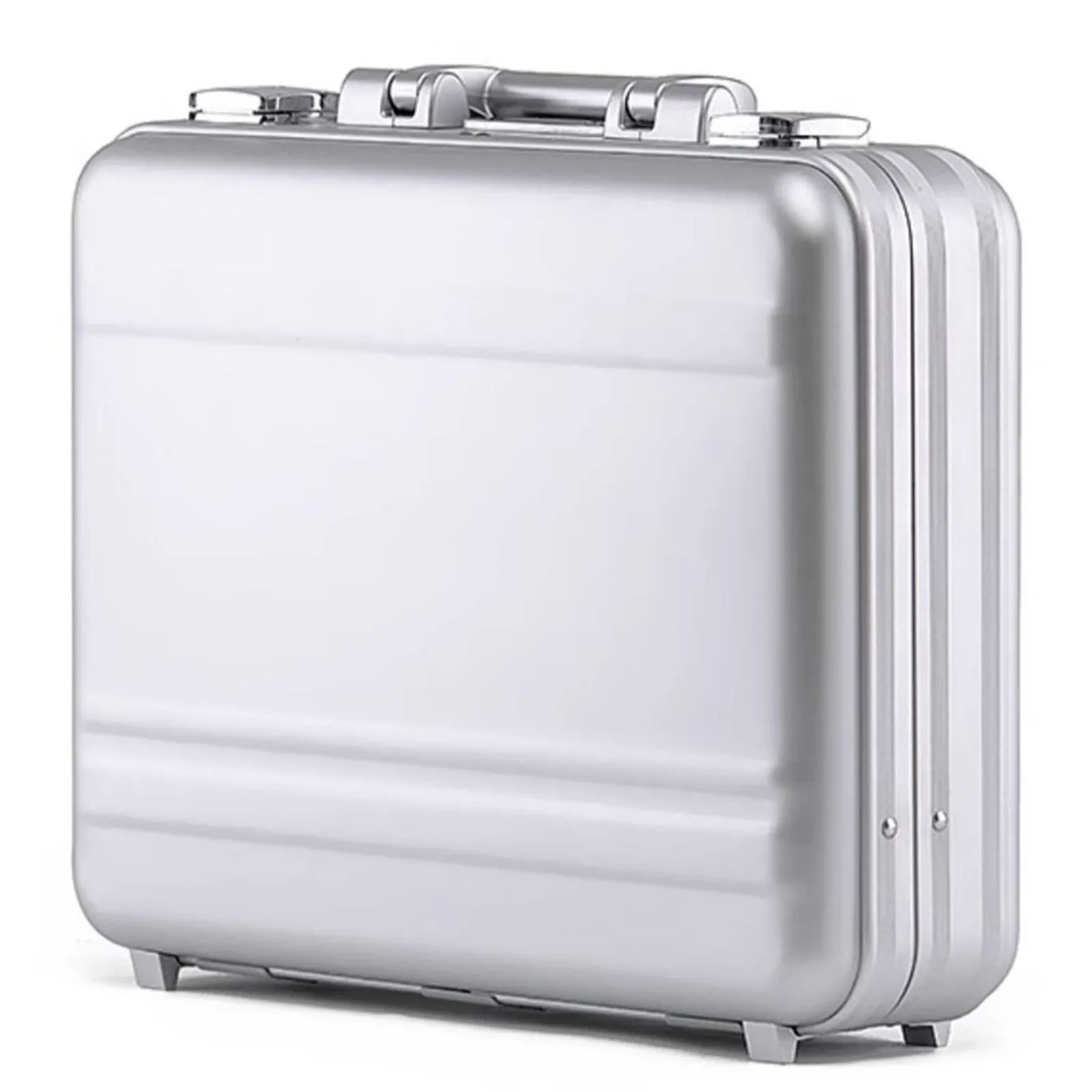 Portable Aluminum Alloy Suitcase Toolbox Business Waterproof Travel Storage Bag Laptop Tablet PC Case Valuables Safe Lockbox Box